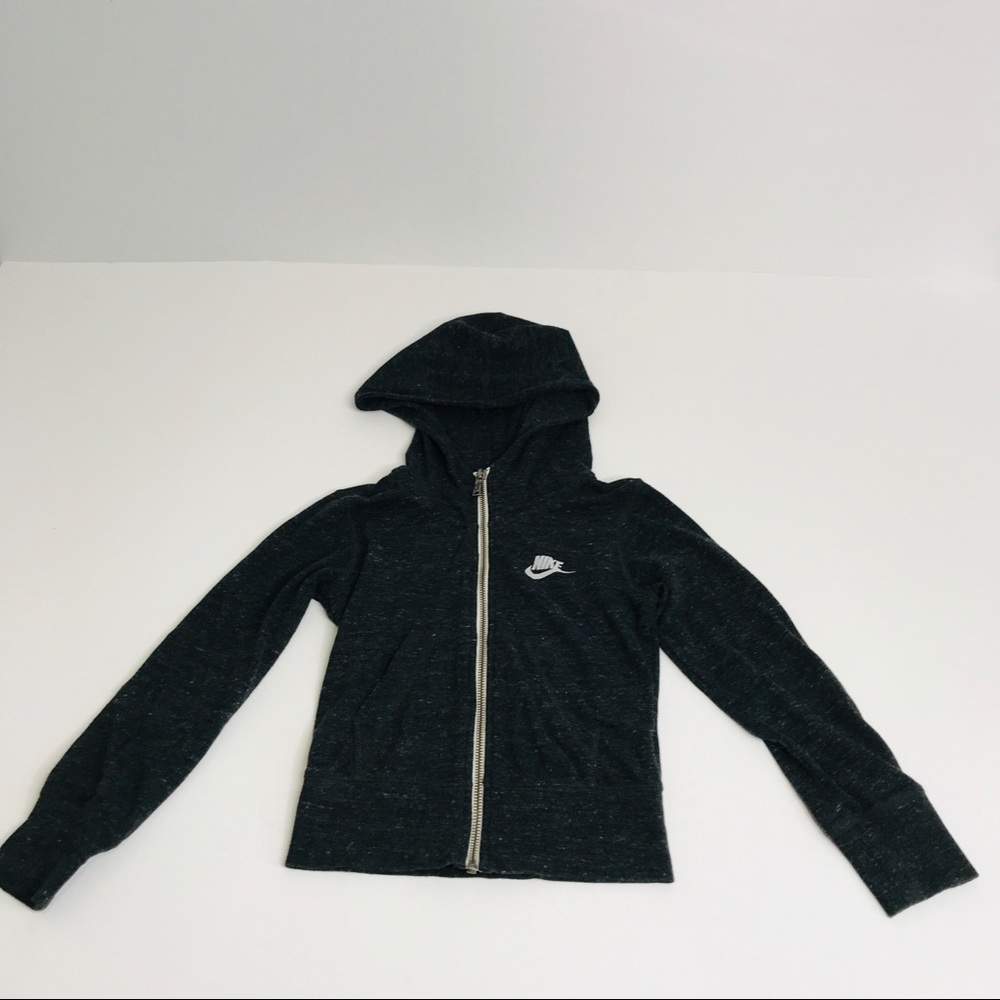 Kids Nike Zip Down Hoodie Size XS/4/5 Gray - Picture 3 of 9